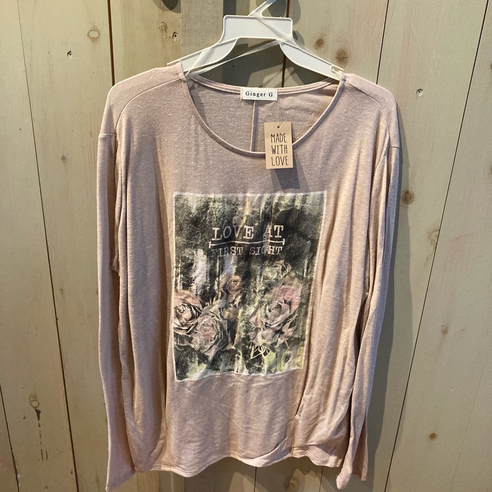 🌹Love at first sight long sleeve tee